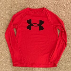 Under Armour Kids Red Long Sleeve Shirt
